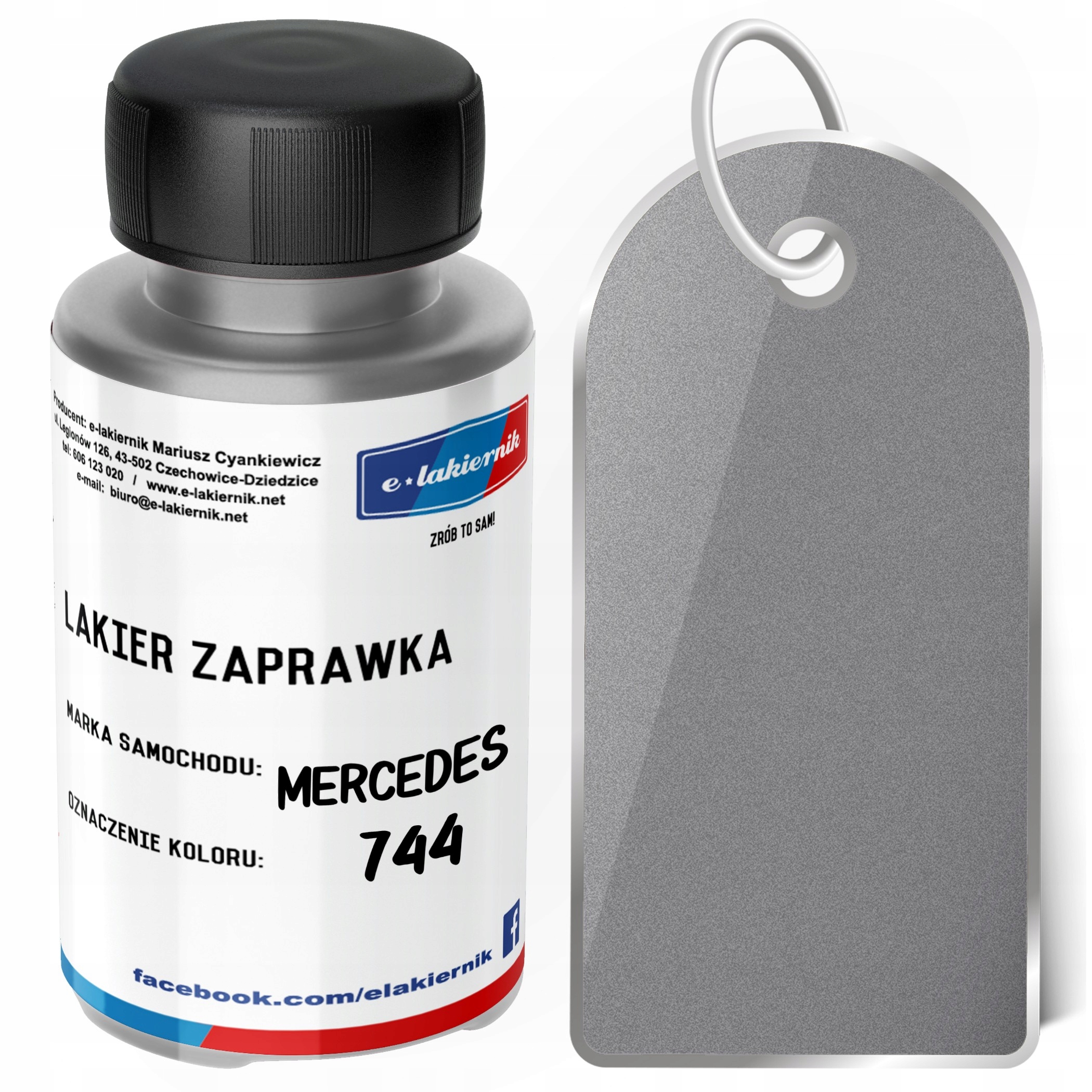 

Lakier Zaprawka Pędzelek Rys Mercedes 744