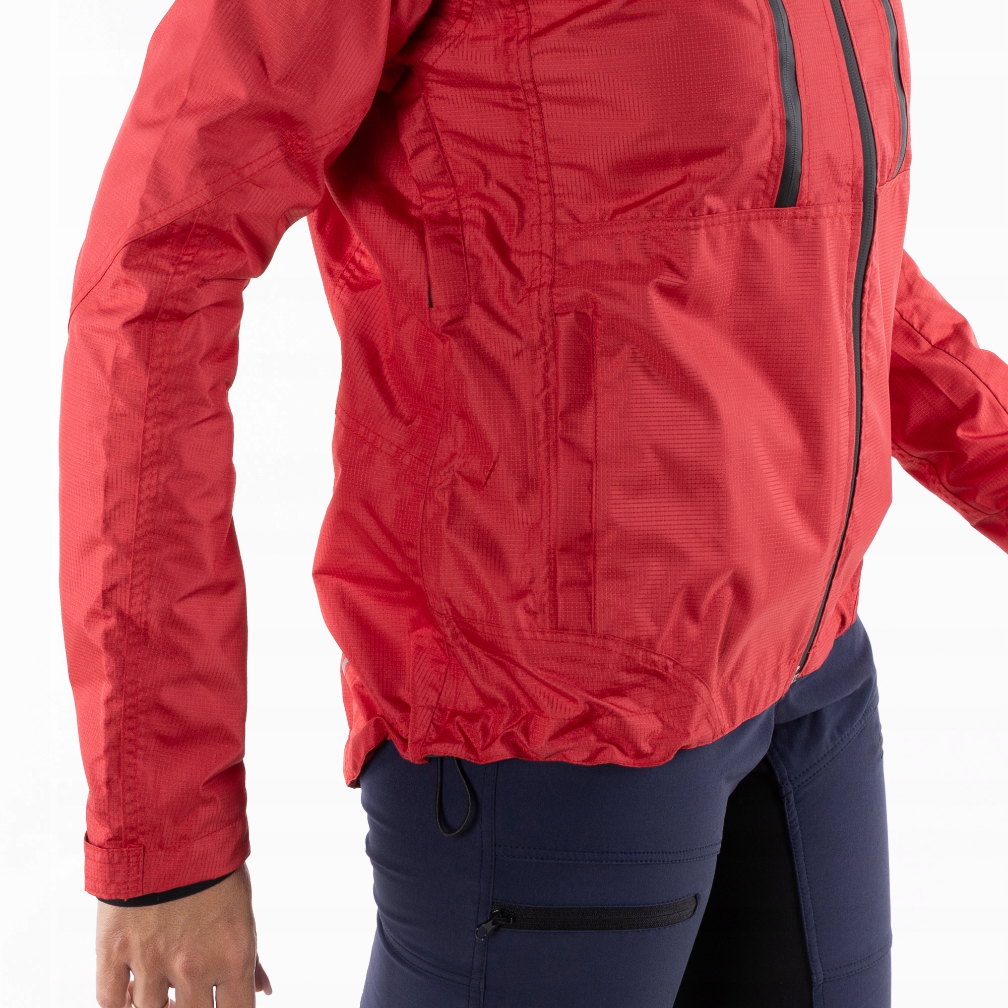 KAYMAQ damska kurtka rowerowa przeciwdeszczowa S Materiał dominujący poliester