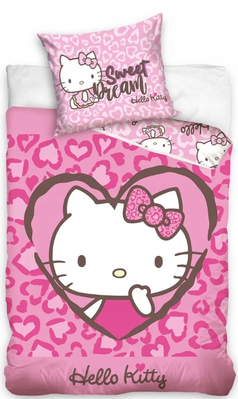 Pościel 160X200 Hello Kitty bawełna kotki kotek bawełniana
