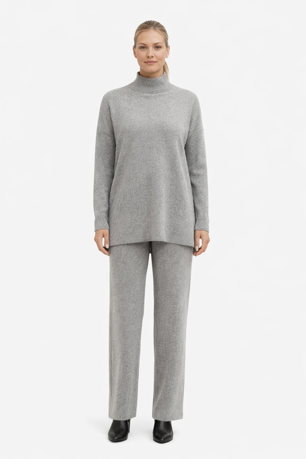 Šedý Klasický Komplet S Volným Topem S/m I3A