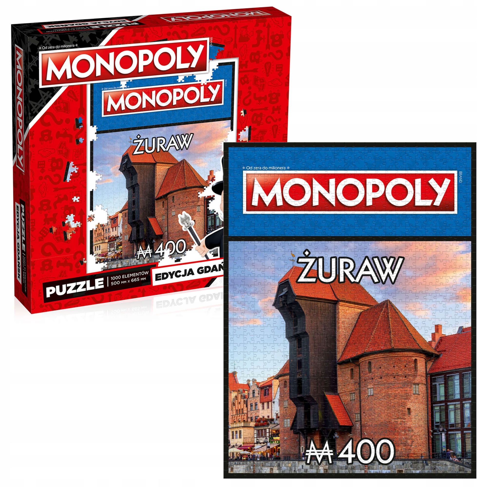 PUZZLE MONOPOLY GDAŃSK ŻURAW GDAŃSKI 1000 EL.