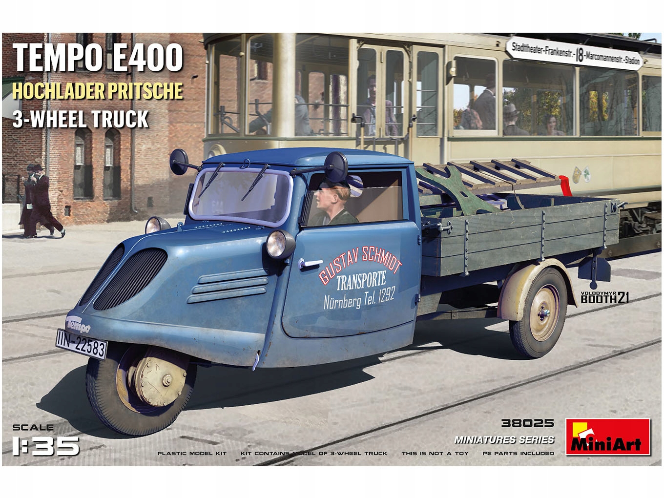 Tříkolový náklaďák Tempo E400 38025 MiniArt