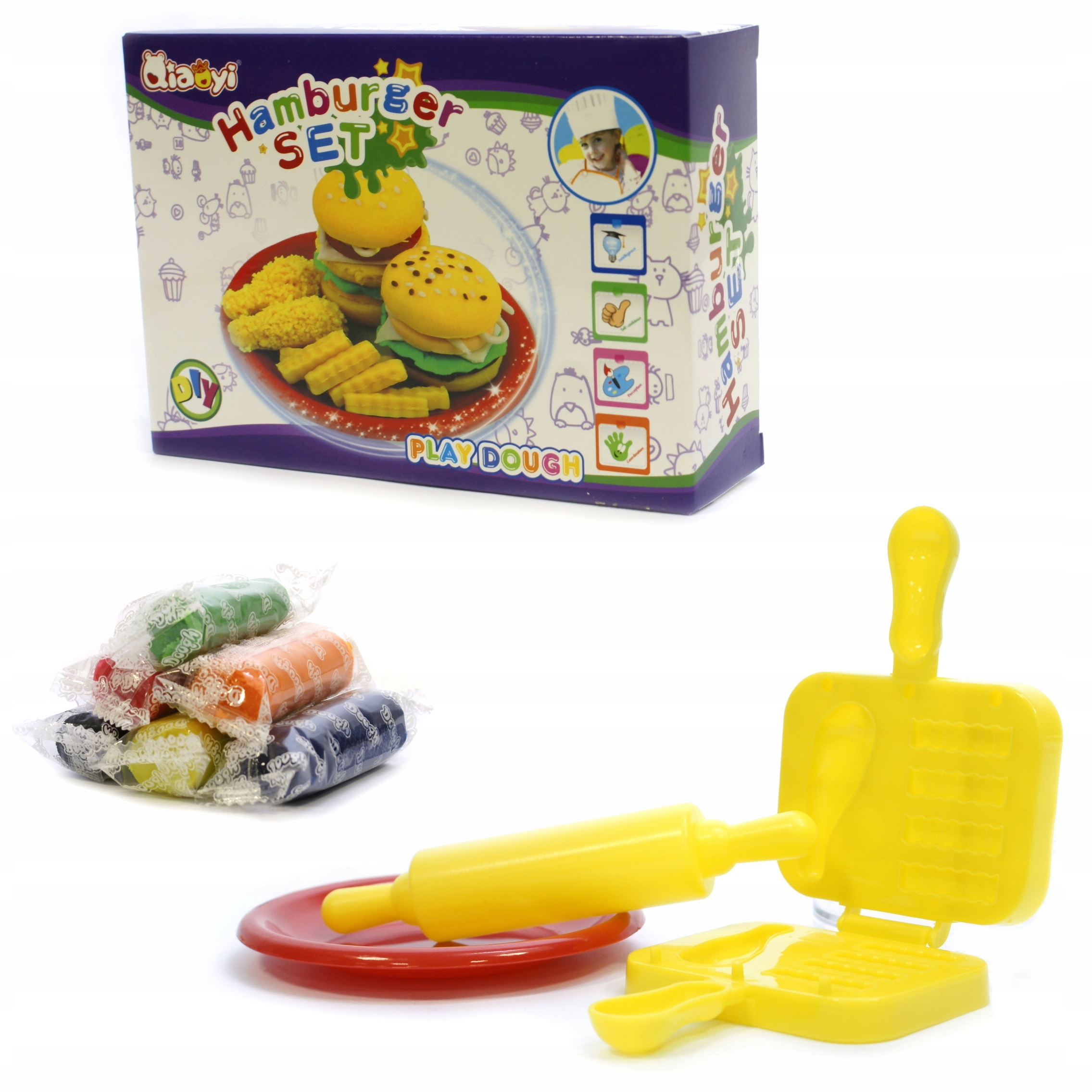 

Ciastolina + Akcesoria Hamburger Bar FastFood