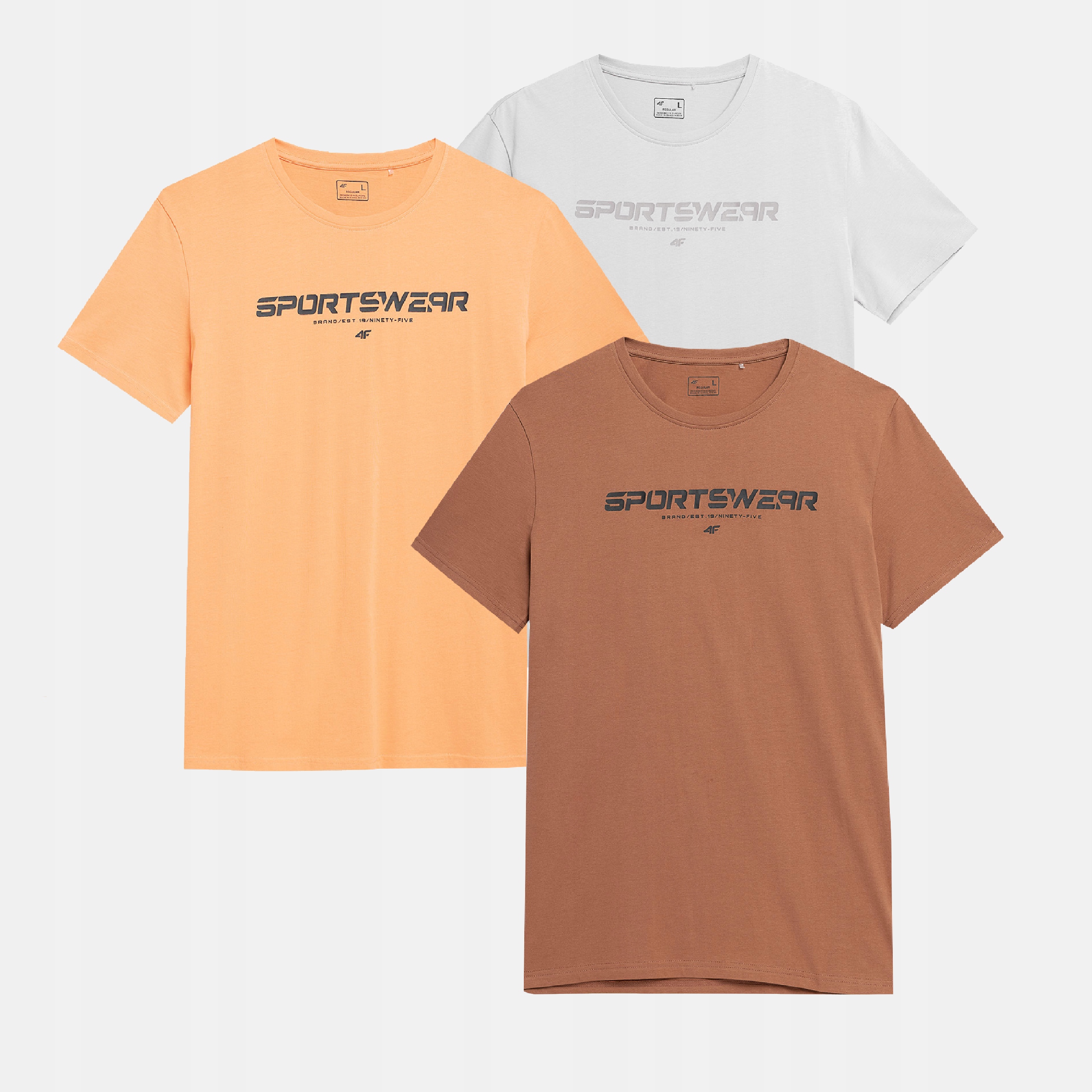 T-SHIRT KOSZULKA MĘSKA 4F ZESTAW KOMPLET 3 SZTUKI