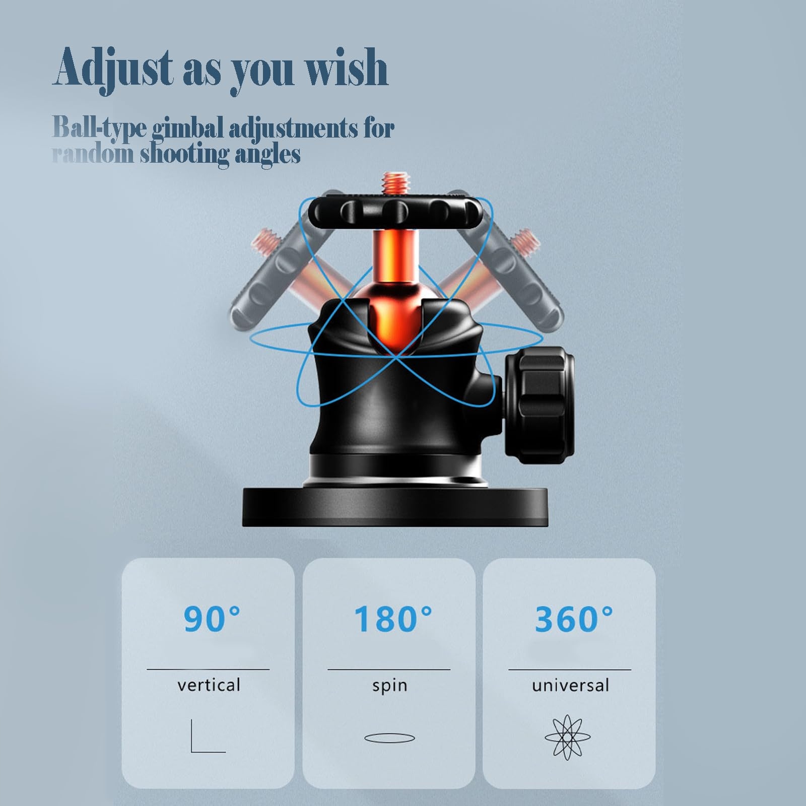 SURPLEX Magnetyczny Uchwyt Kamerowy Z Adapterem Do GoPro Insta360 DJI — miniatura 3