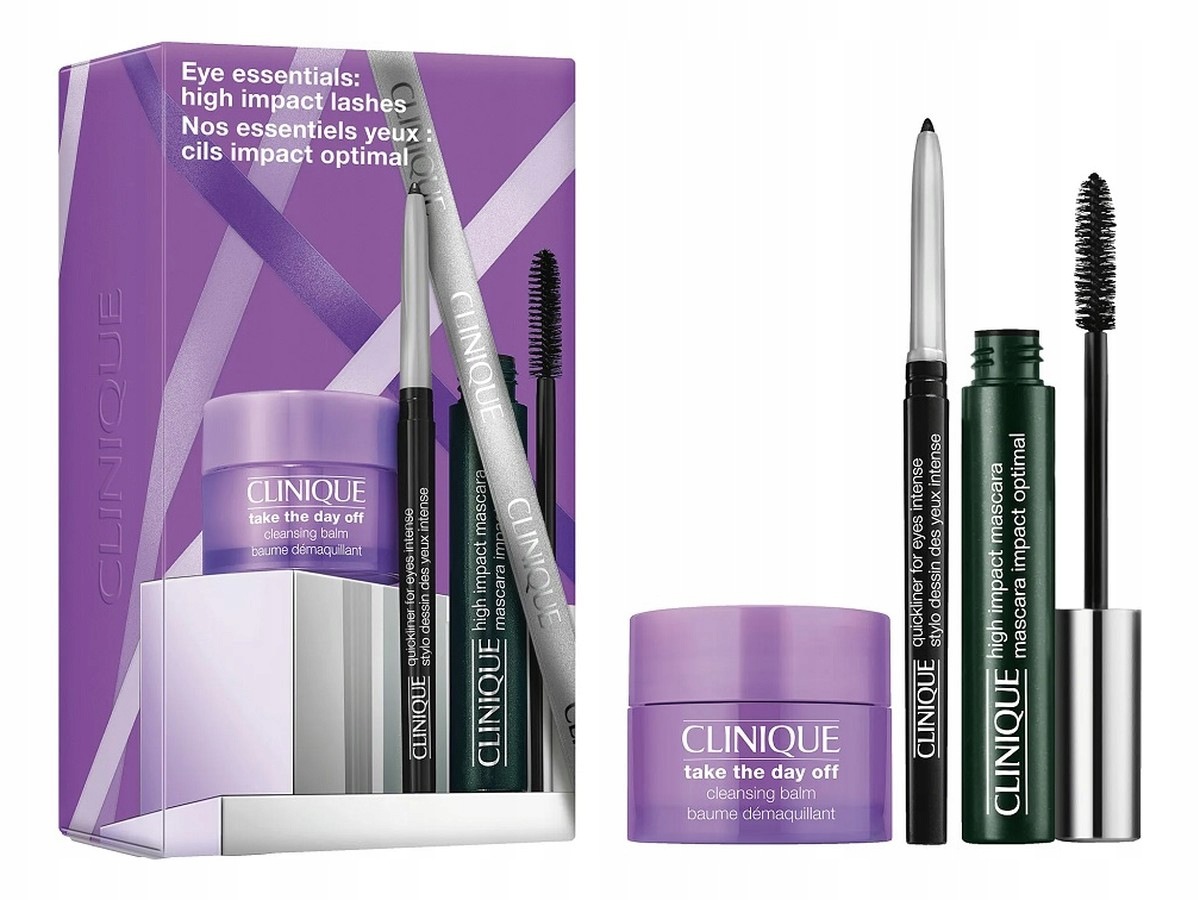 Clinique Eye Essentials: High Impact Lashes řasenka 7 ml tužka balzám 15 ml