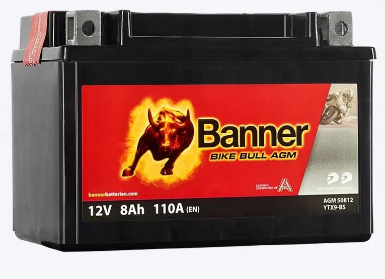 

Akumulator Banner Bike Bull Agm 8AH120A 12V P+