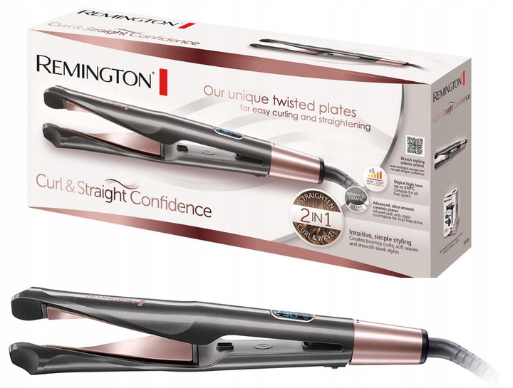 

Prostownica Lokówka Do Włosów Remington S6606 2w1