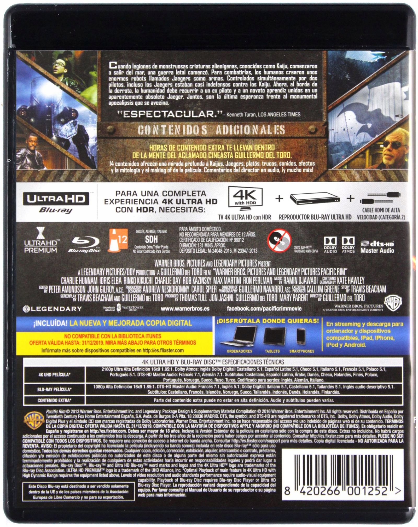 PACIFIC RIM (BLU-RAY 4K)+(BLU-RAY) Lektor PL Stan opakowania oryginalne