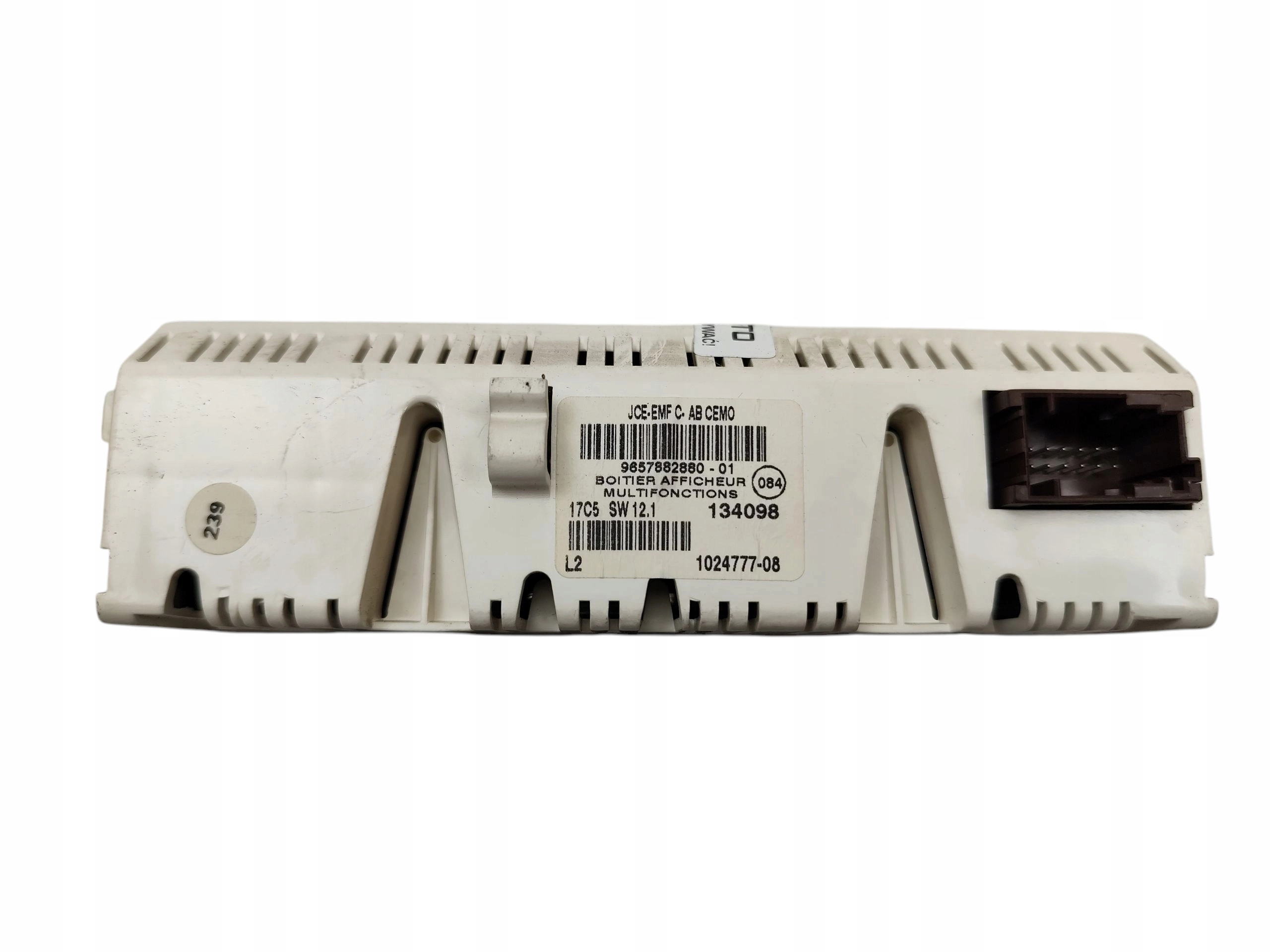 display CITROEN C5 II (2004-2008) 9657882880