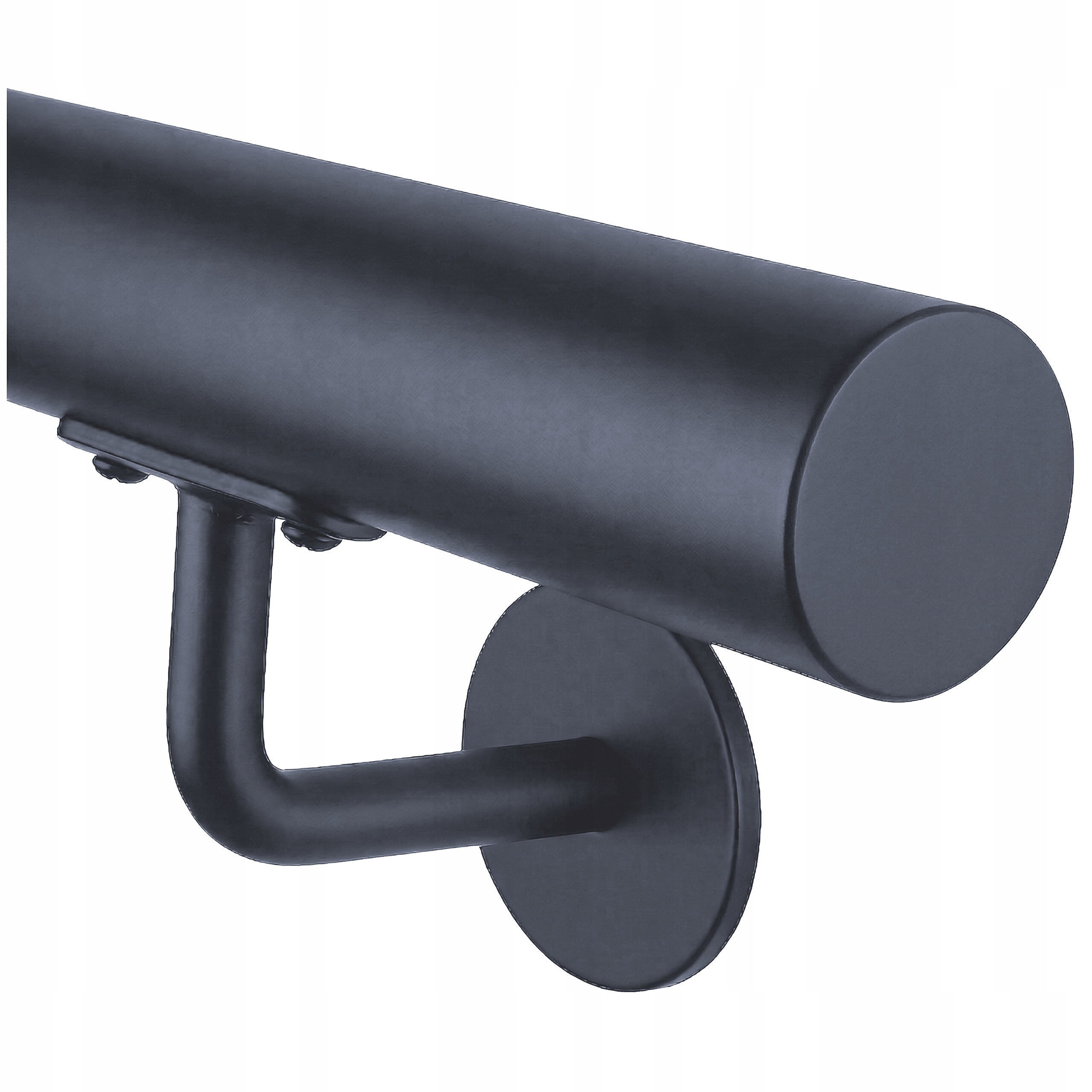 Schodišťové zábradlí 300 cm Nástěnné Antracit 4 podpěry Loft Nerezové fi 42 M8