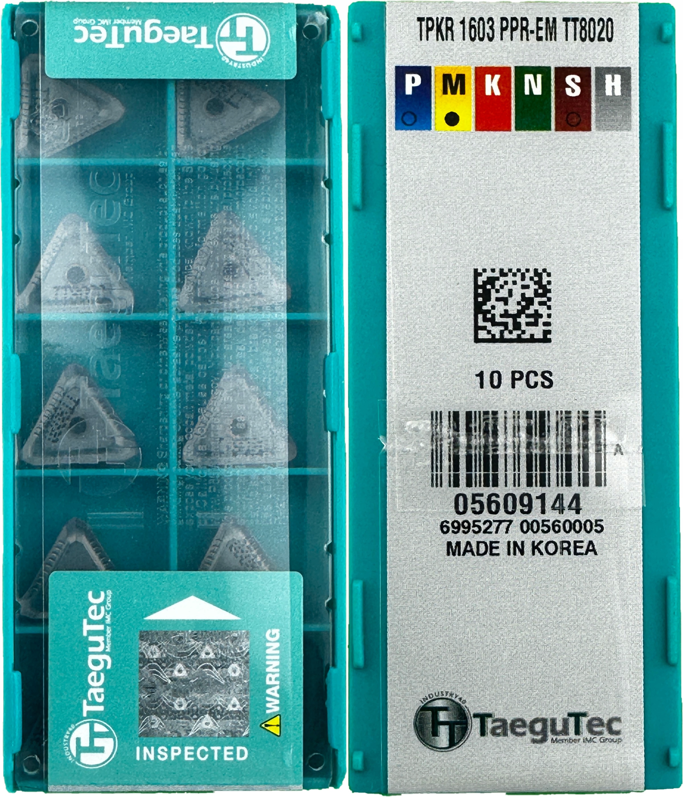 Taegutec Tpkr 1603 Ppr-em TT8020 Inox ocel originál