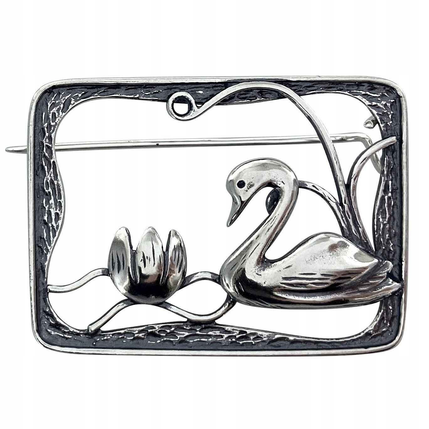 Designová Tónovaná Brož Labuť 925 Pták