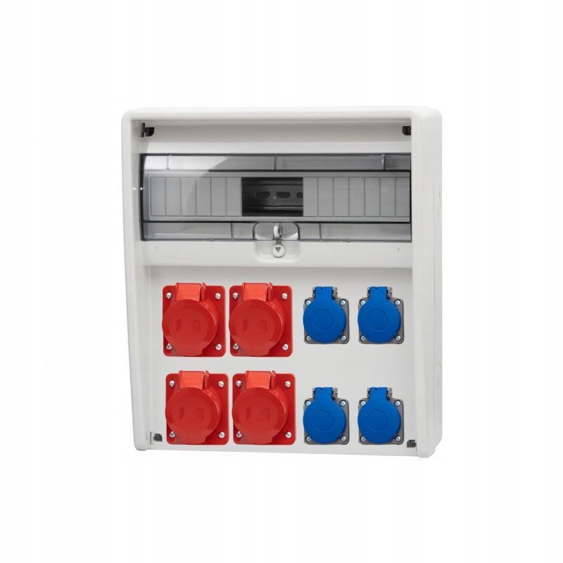 Rozvaděč 17M Ulisse 16A/5P, 3x32A/5P, 4x230V IP65