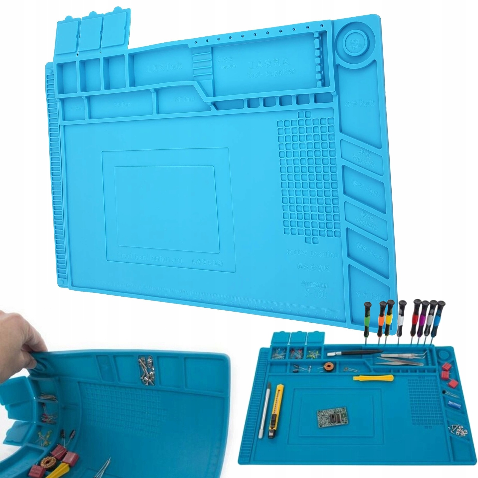 MATA DO LUTOWANIA SILIKONOWA PODKŁADKA SERWISOWA 30cmx45cm XL do 500°C