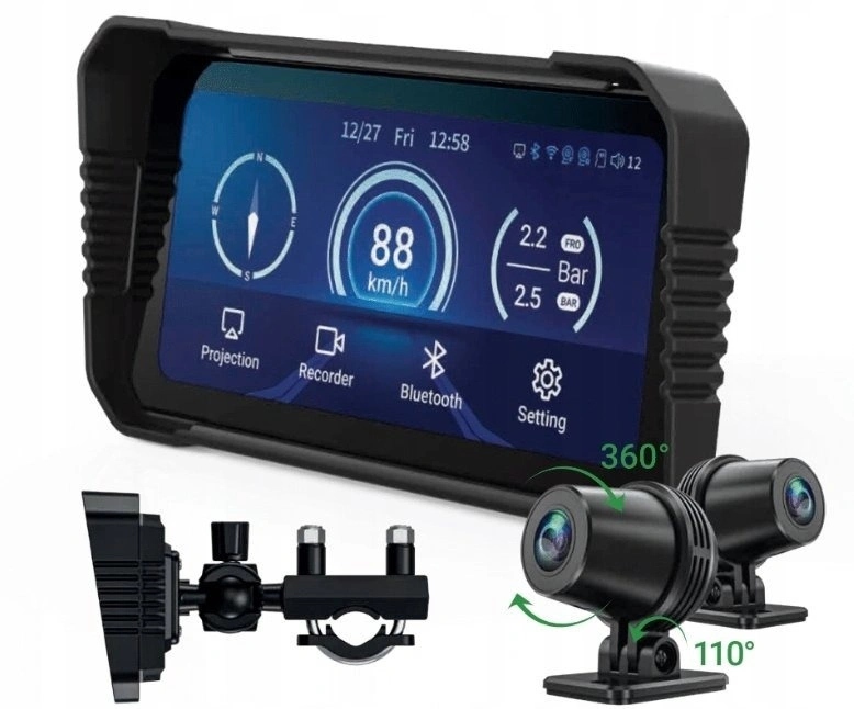 Navitel MS850 Dual záznamník moto predný zadný Gps