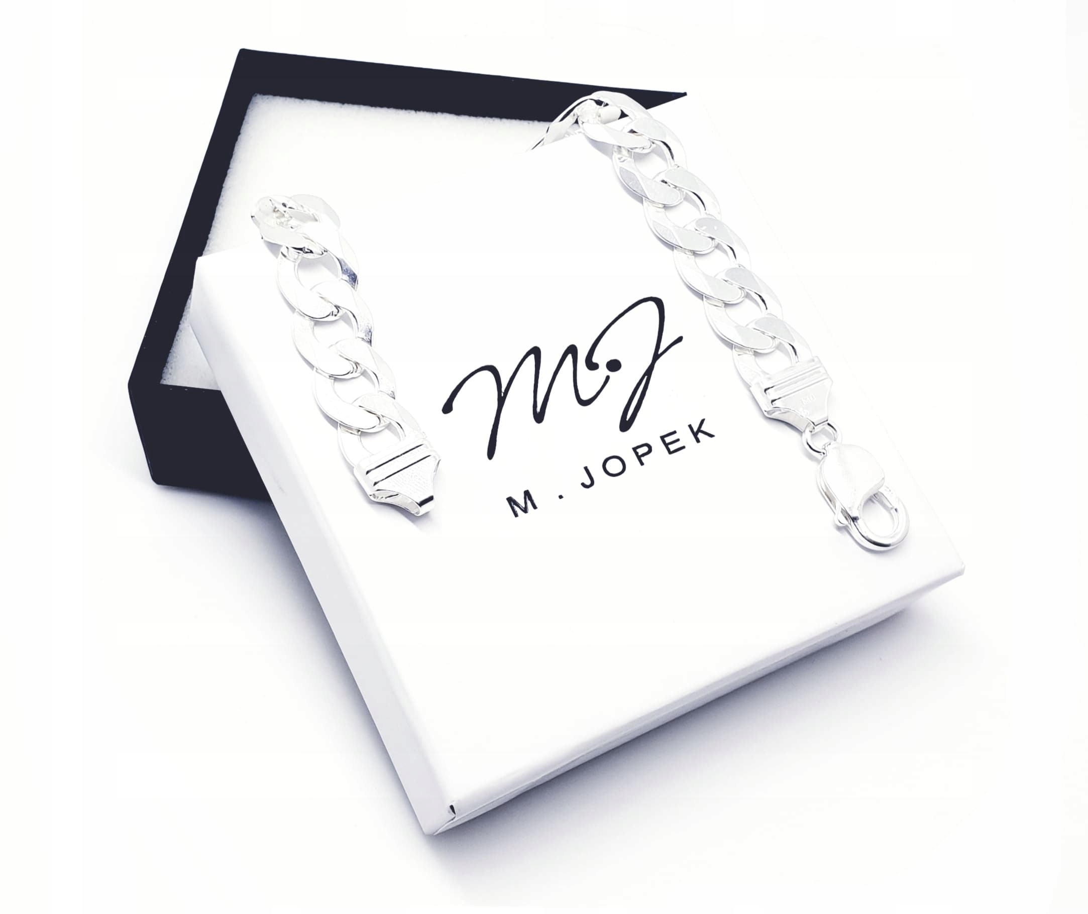 

Srebrna Bransoleta Pancerka 10mm/22cm - M.jopek