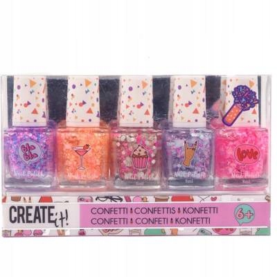 

Create It! Lakier do paznokci confetti 5-pak 84147