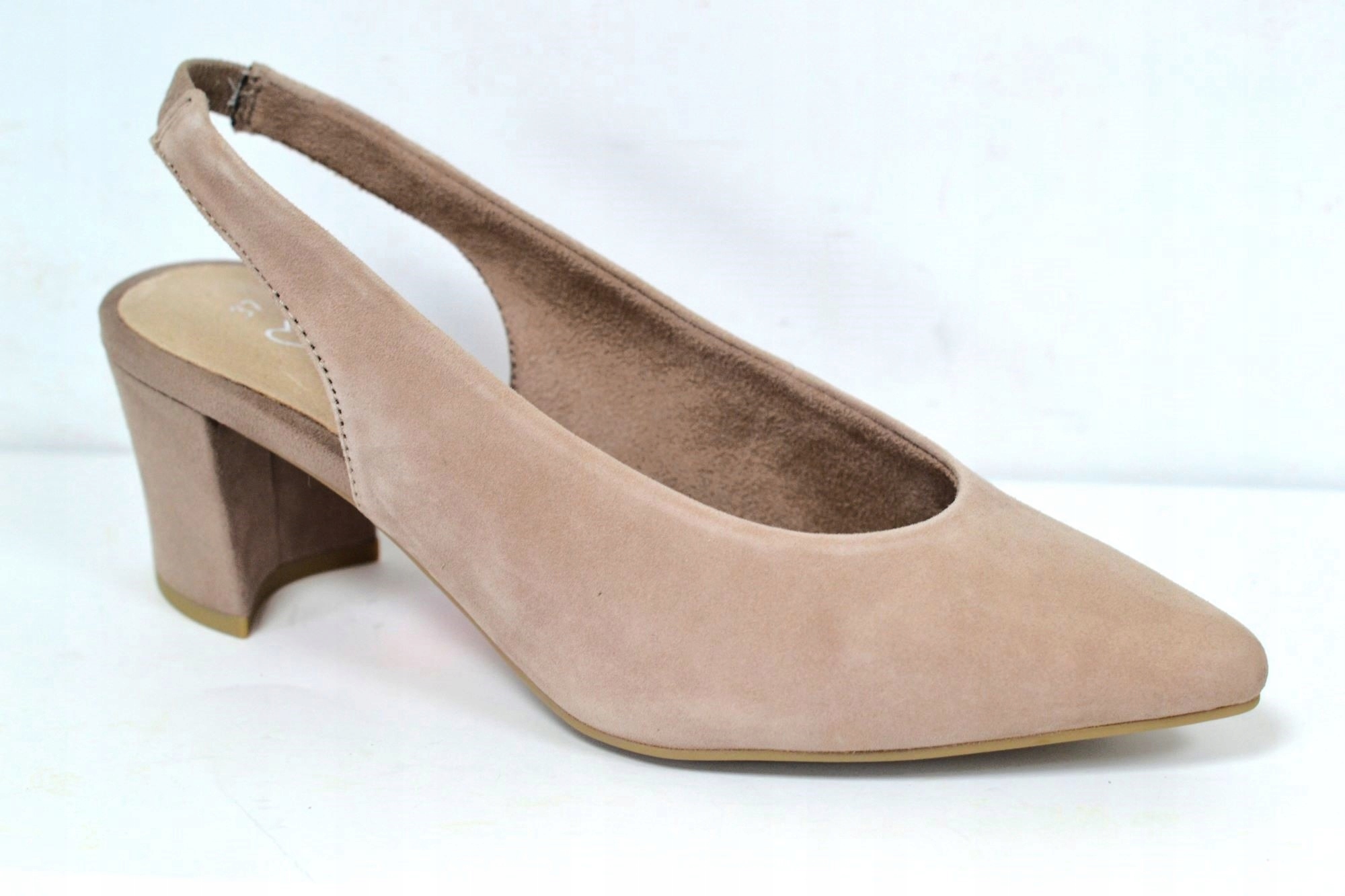 Marco Tozzi 29655-42 Semišové Lodičky Béžová Nude VEL.40