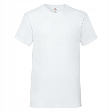 

Koszulka męs Valueweight Vneck FruitLoom Biały XXL