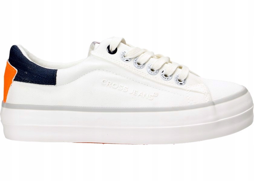 Cross Jeans Tenisky FF2R4080C 41 Tenisky Bílé s granátovou barvou