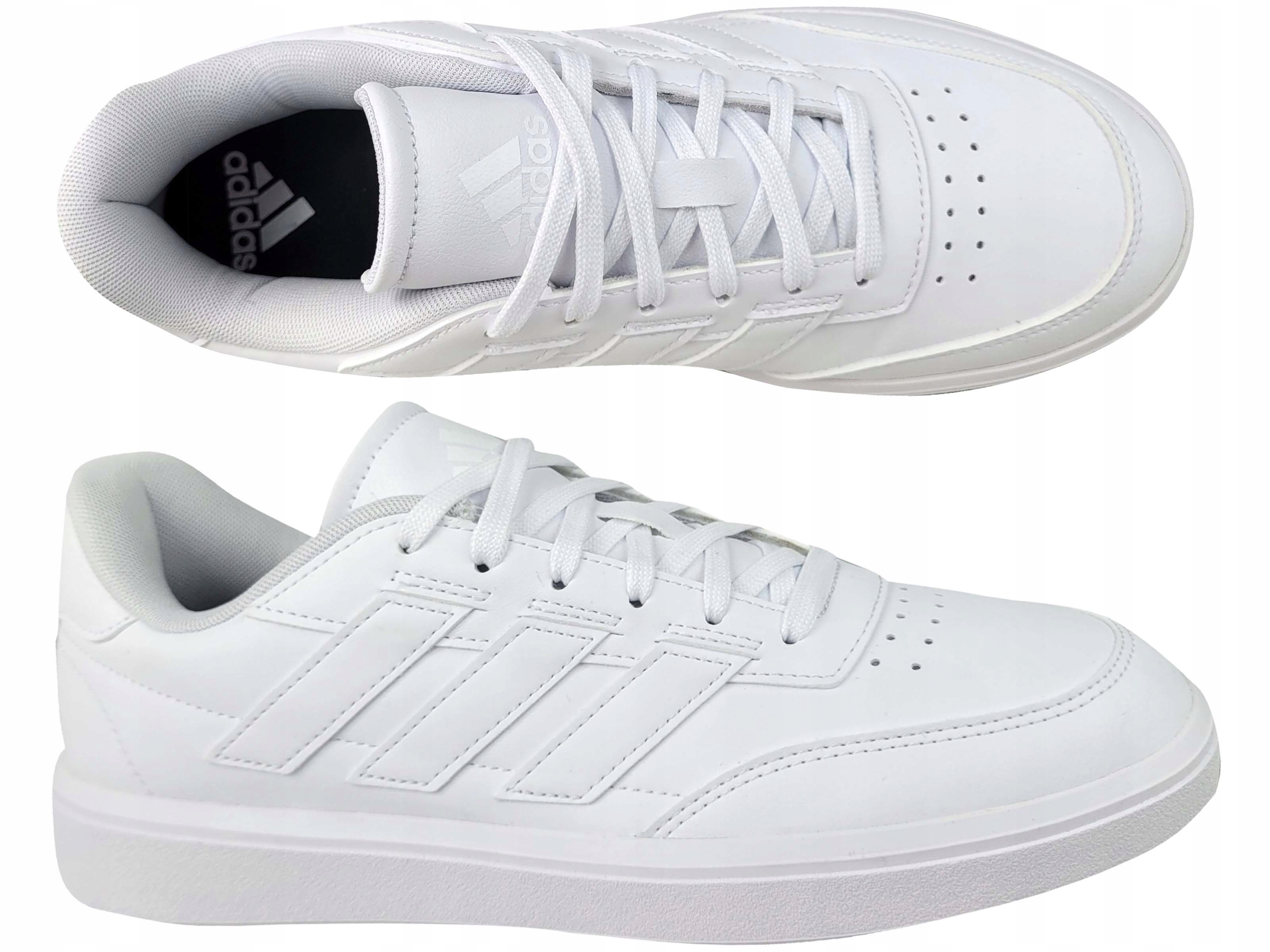 Adidas Courtblock Pánské Sportovní Boty Bílé Šněrovací 45 1/3 J6B