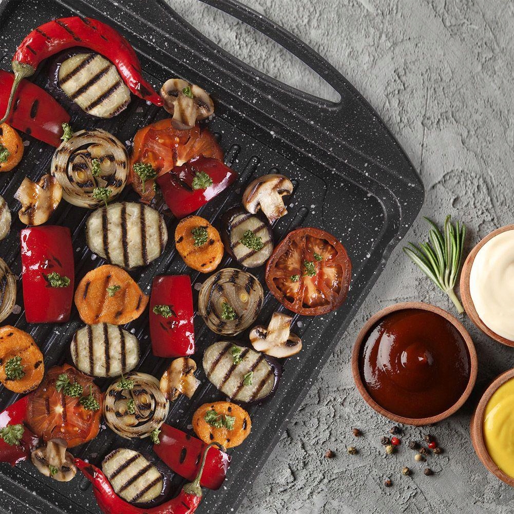 PŁYTA GRILLOWA DO PIEKARNIKA PATELNIA GRILL GRANIT Marka Orion
