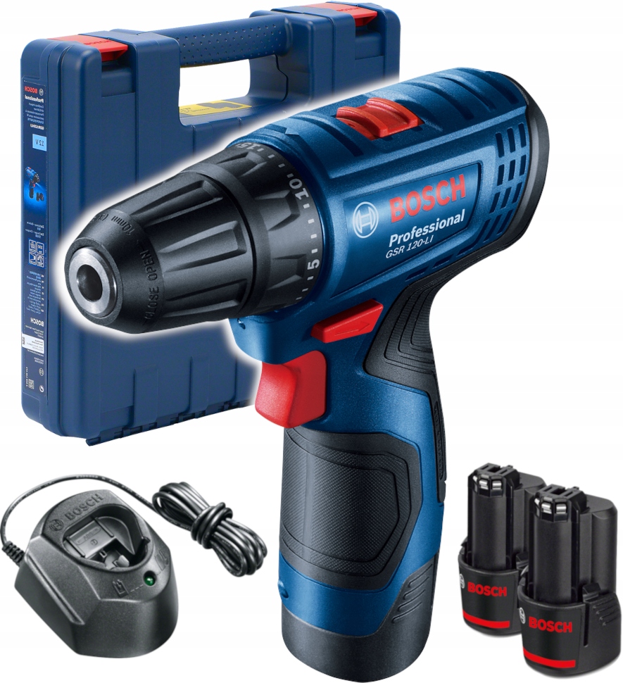 

Bosch Wkrętarka Gsr 120-LI 12V 2x 2.0 Ah Walizka