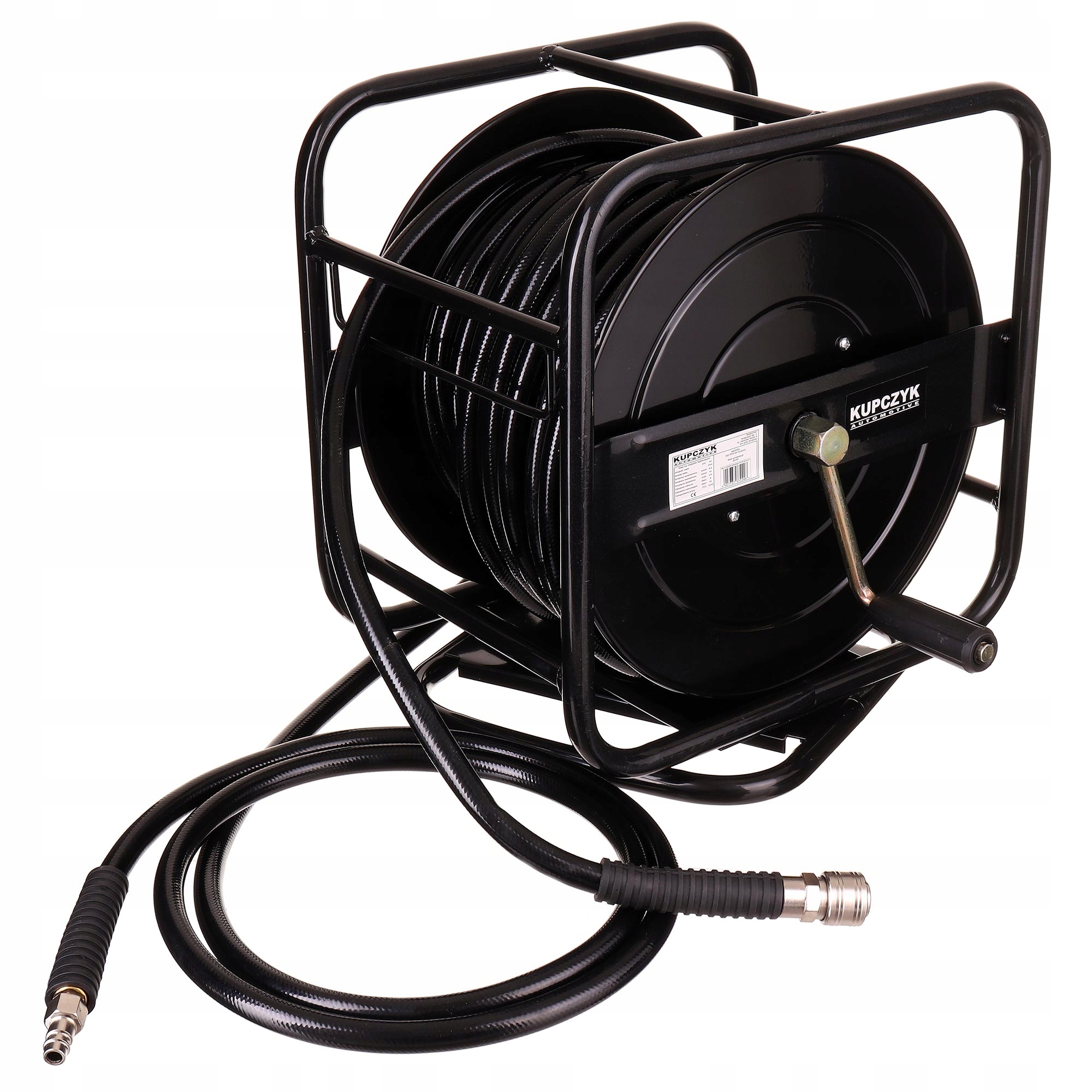 

Metalowe Zwijadło z wężem pneumatyczny 30m 9,5x15