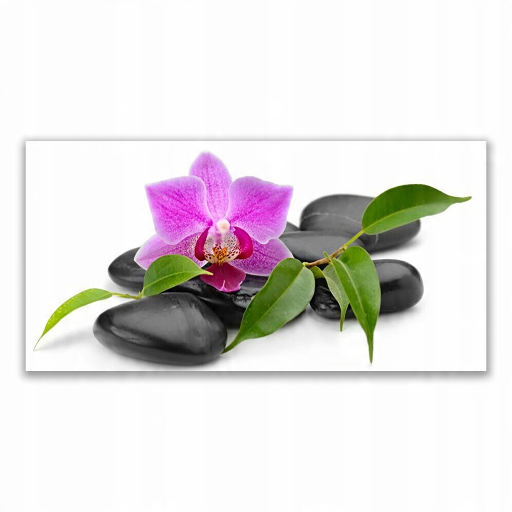 

Obraz akryl z grafiką 120x60 Kwiat Orchidea Sztuka
