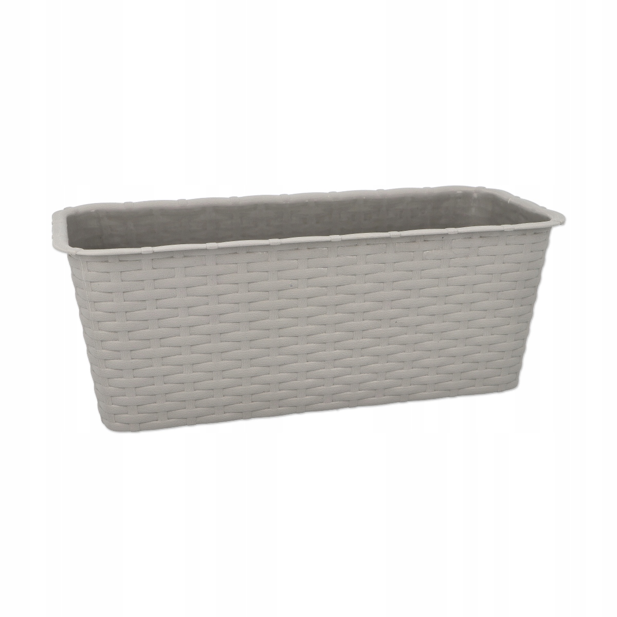 

Doniczka Balkonowa Rattan 39cm x 17cm Szara