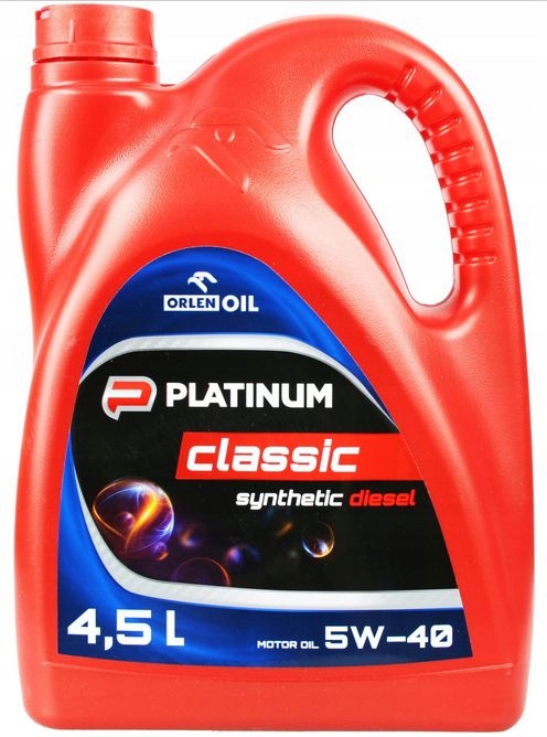

Olej Platinum Classic 5w40 4,5L synthetic diesel