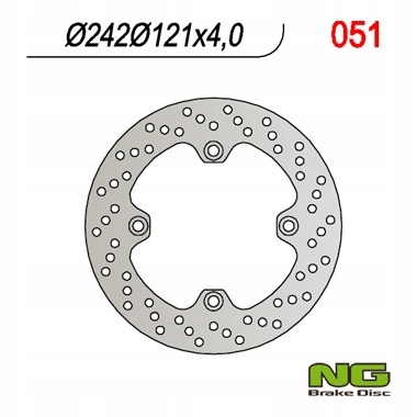 Ng Brzdový Kotúč Predný Suzuki Dr 600 '85-'89 (242X121X4) (4X10,5MM) ()