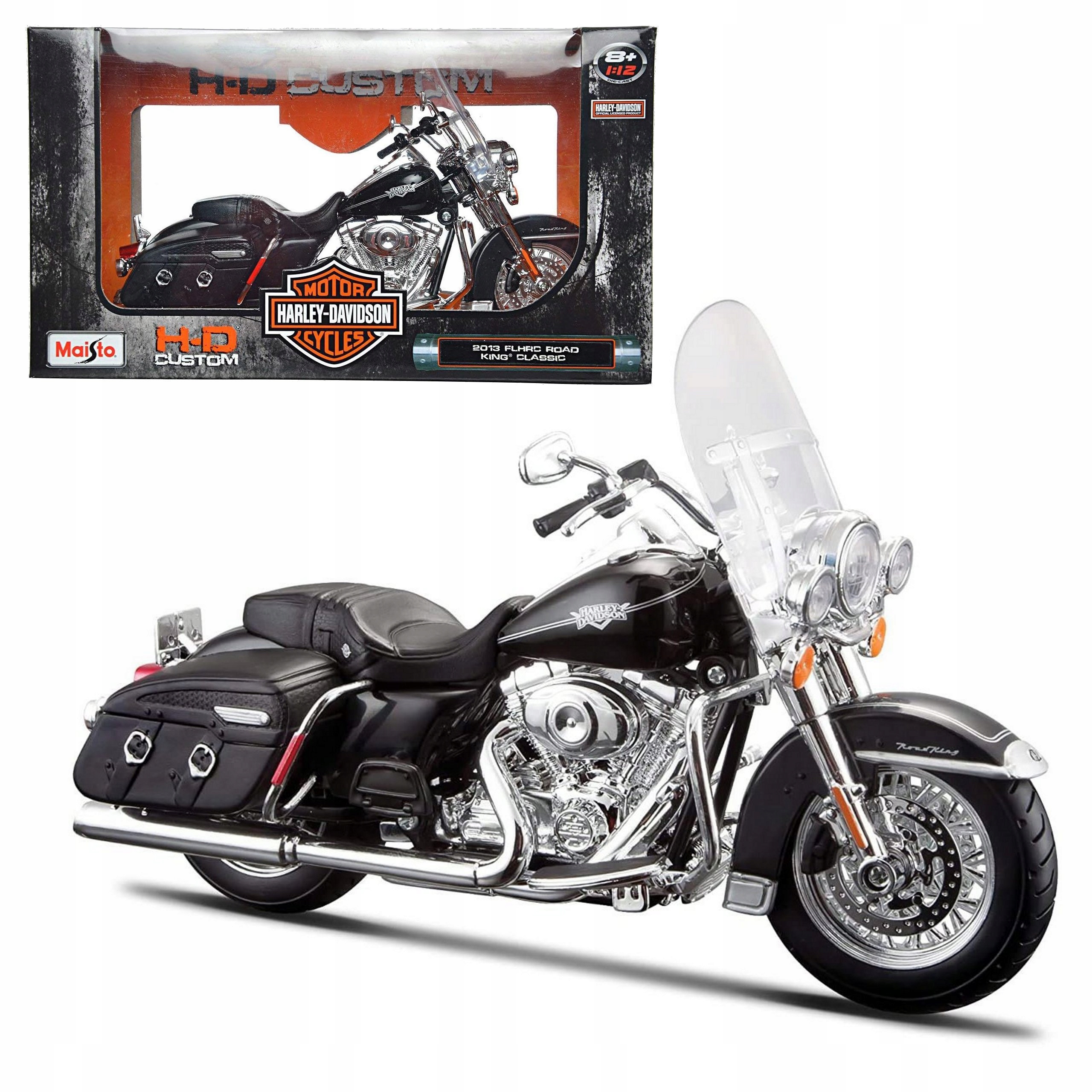 Harley Davidson 2013 Flhrc Road King Classic v měřítku 1:12 Maisto