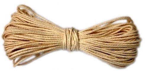 KNOT do ŚWIEC grubość 1,5mm długość 20m KNOT do ŚWIEC z WOSKU 1,5mm 20m