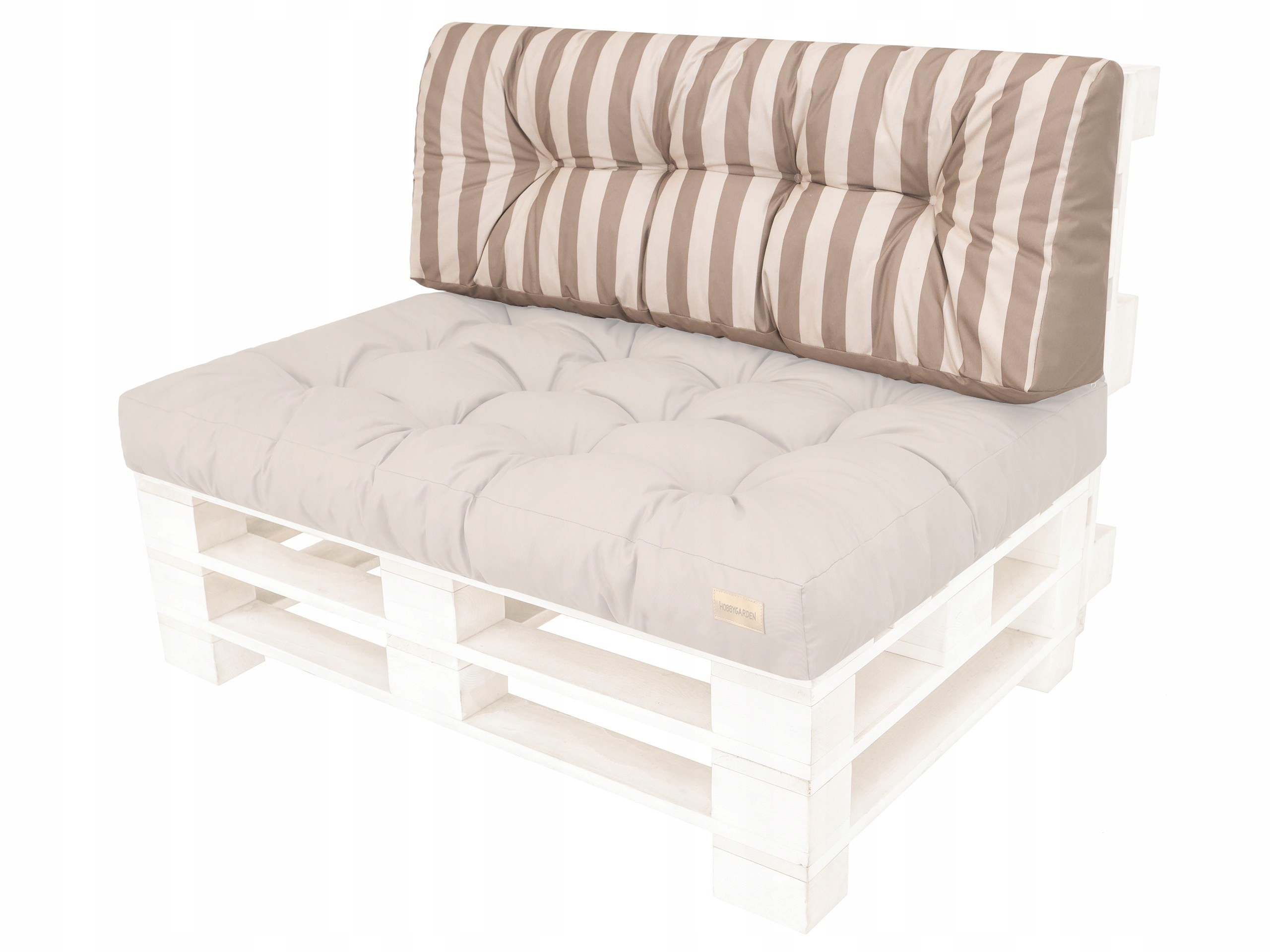 Dlhý vankúš na operadlo lavičky z paliet 120 x 40 cm