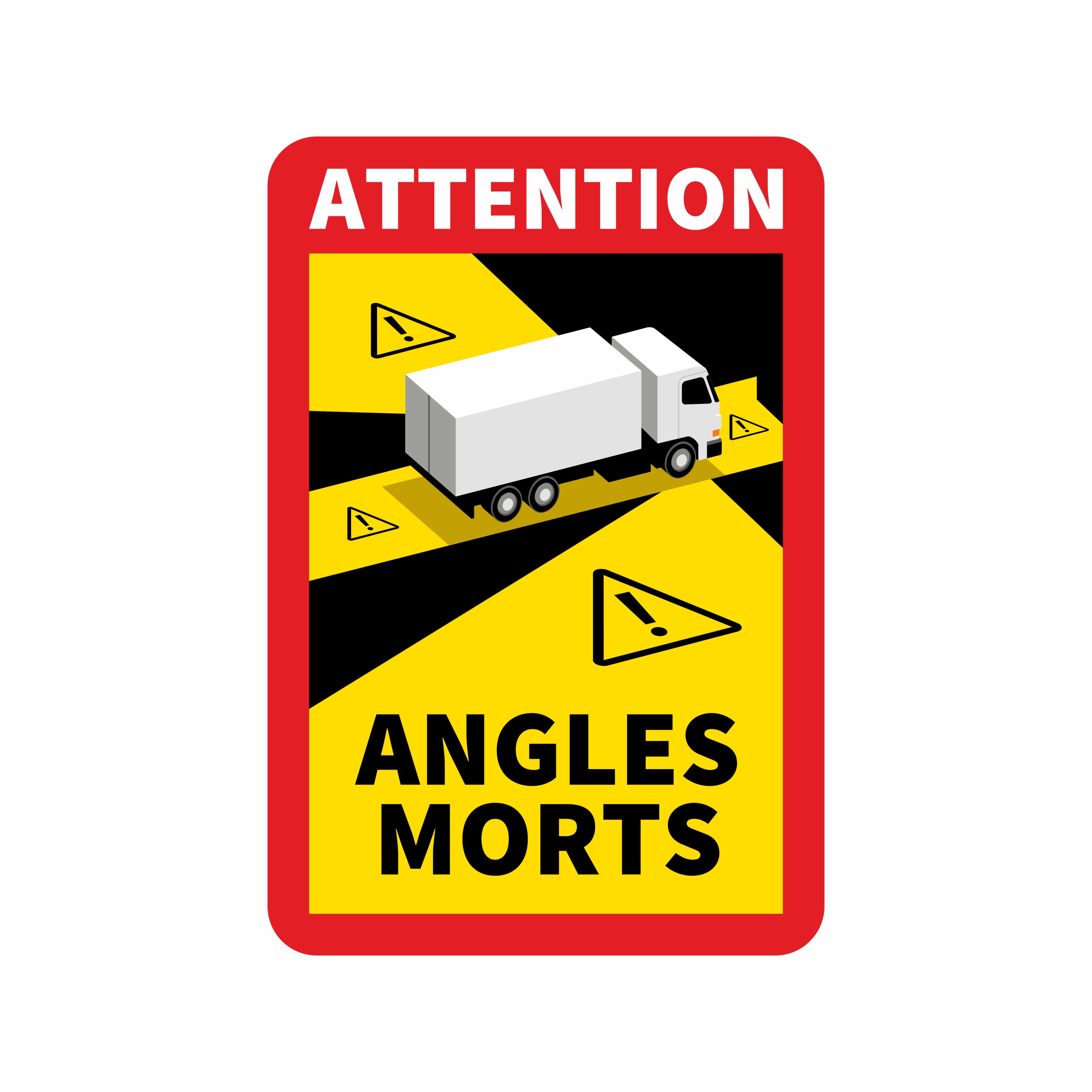 

Naklejka Angles Morts martwe pola Tir 25x17cm