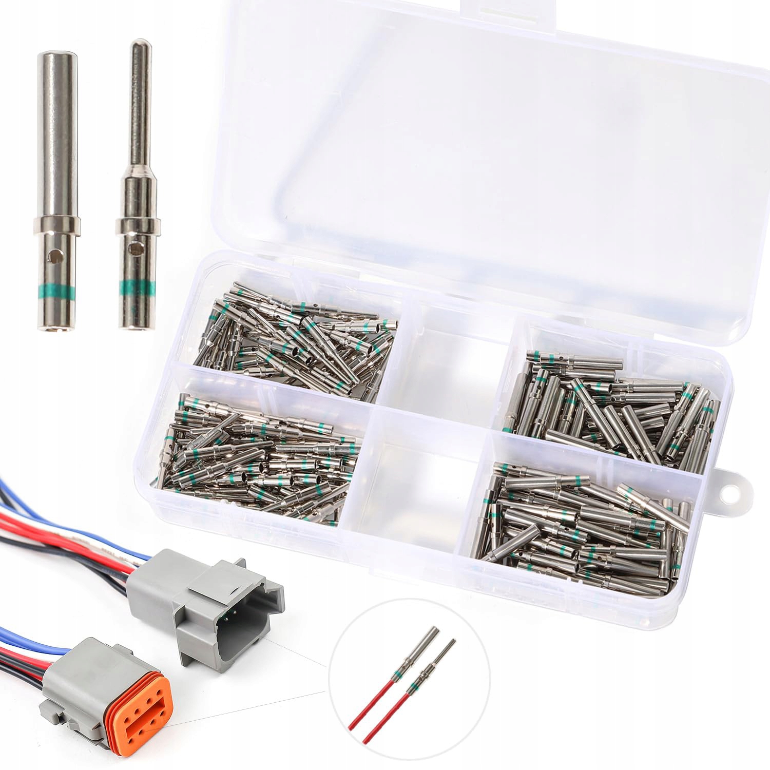 Konektor Špendlíky konektory piny terminály konektor Deutsch Dt samice 100 ks