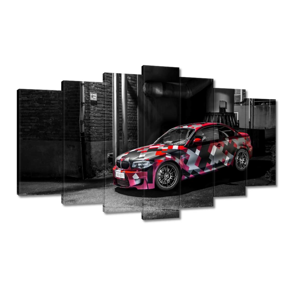 Obrazy 140x80 Červené Bmw