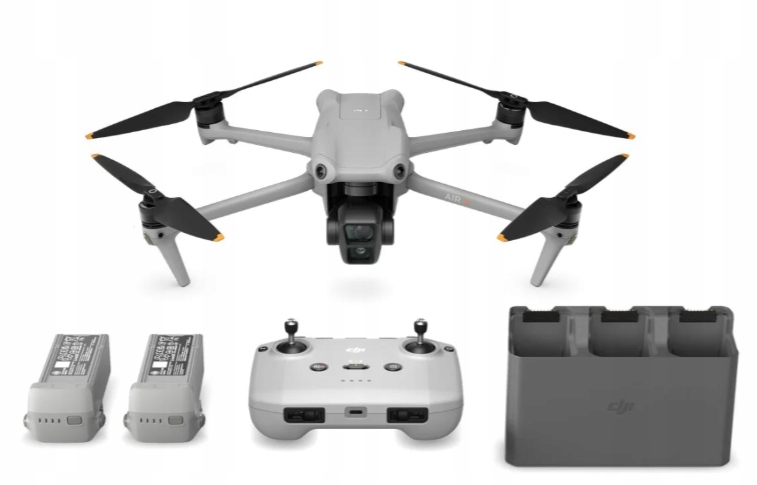 Dron Dji Air 3 Fly More Combo Kontroler RC-N2 3x Akumulator Zestaw