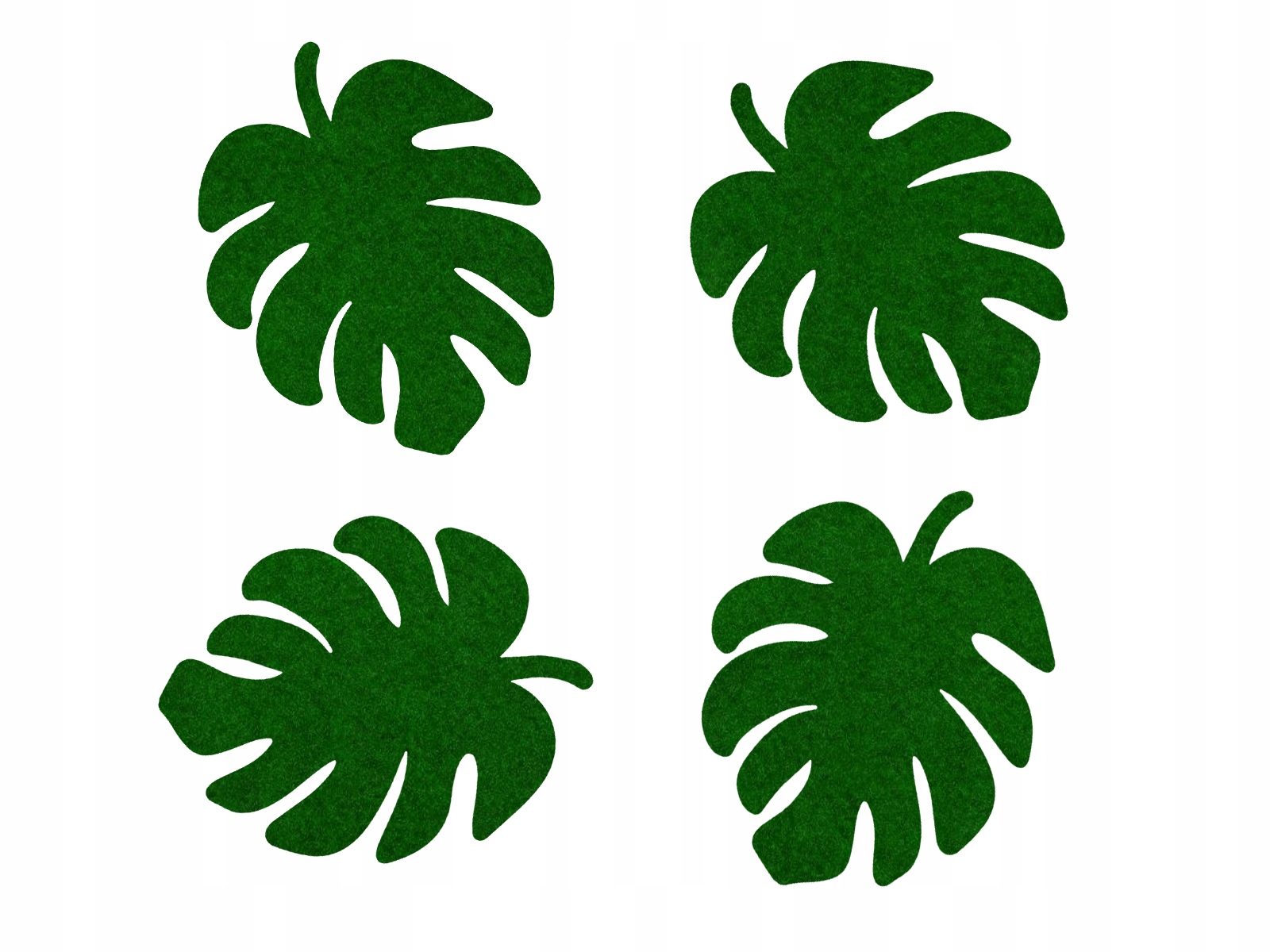 

Podstawka z filcu monstera hawajska 13 cm 4 szt