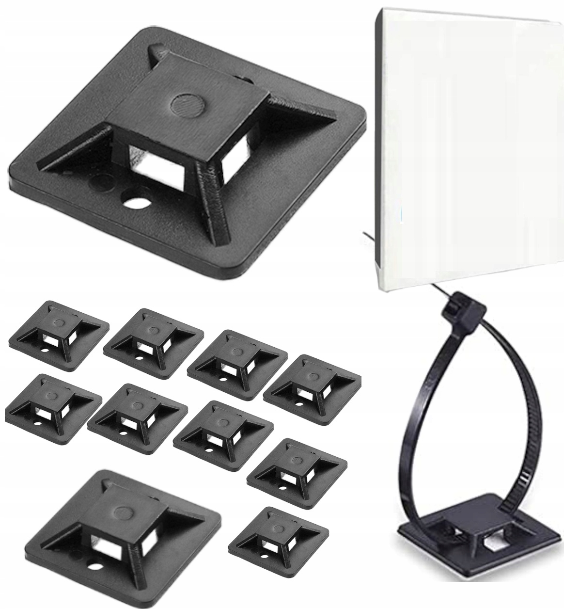 UCHWYT OPASKI KABLOWEJ ZACISKOWEJ MOCOWANIE 50 szt