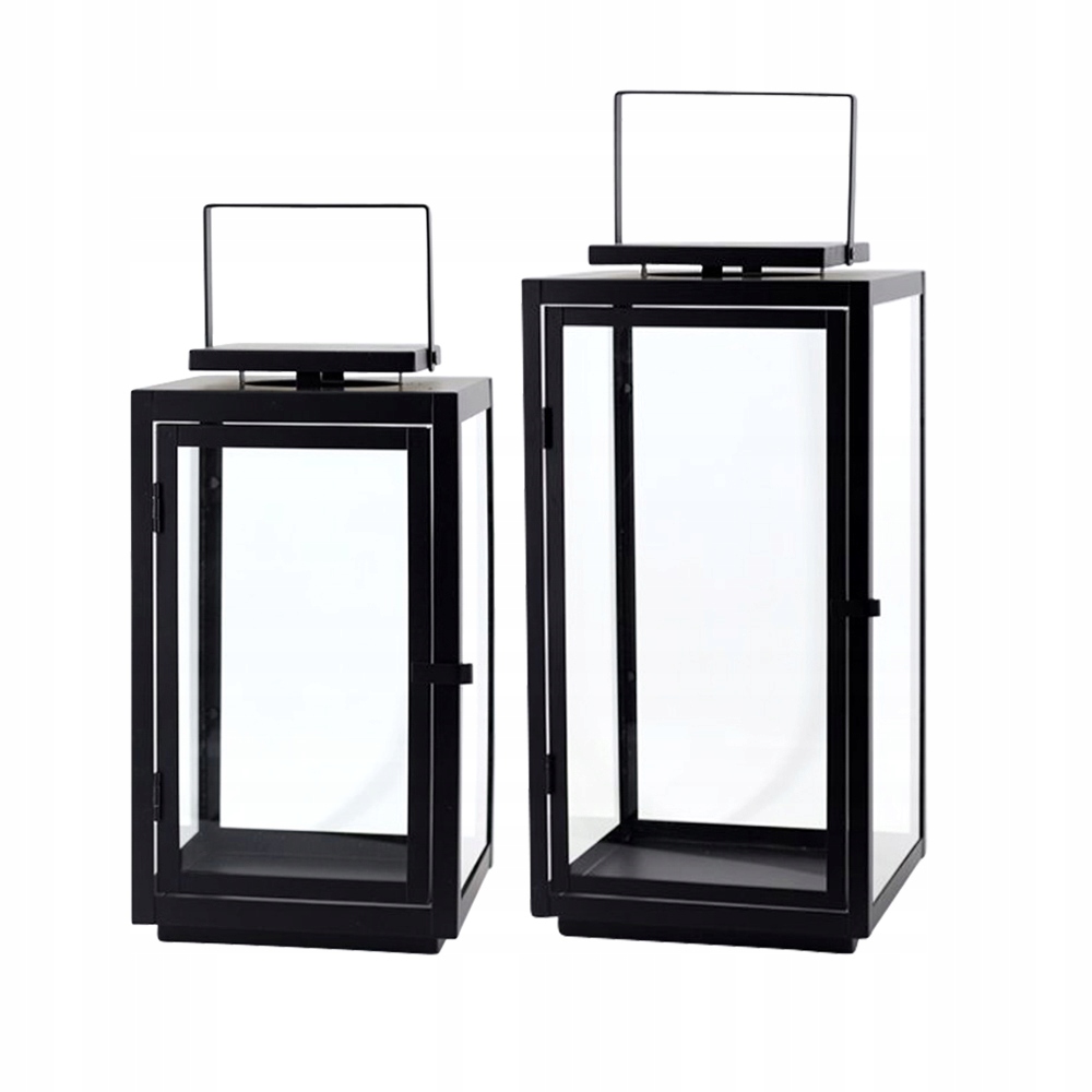 

Latarnia Lampion Latarenka Vintage Black Zestaw 2