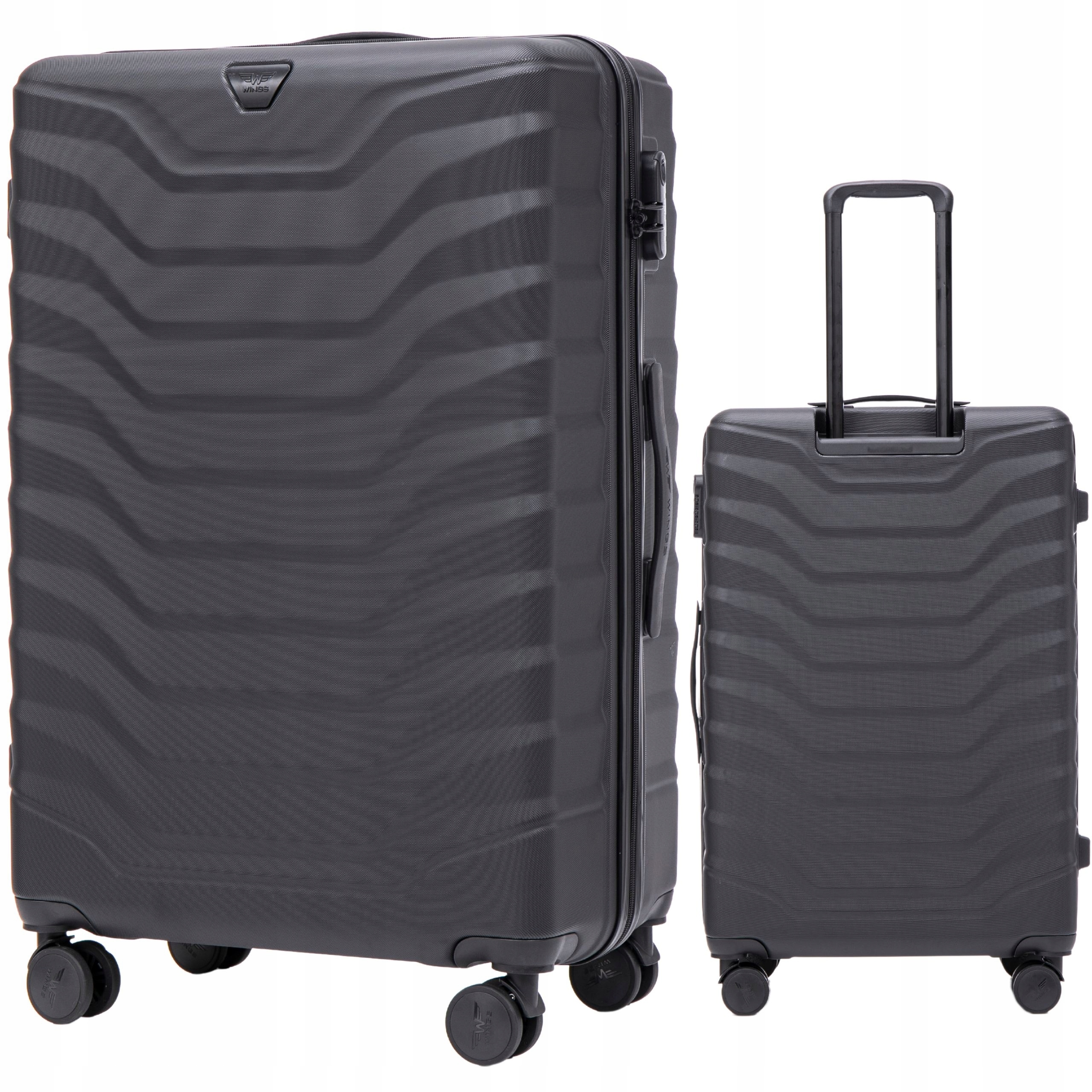 Kufr skořepinový velký Abs PEA01-L-BLACK 97 l