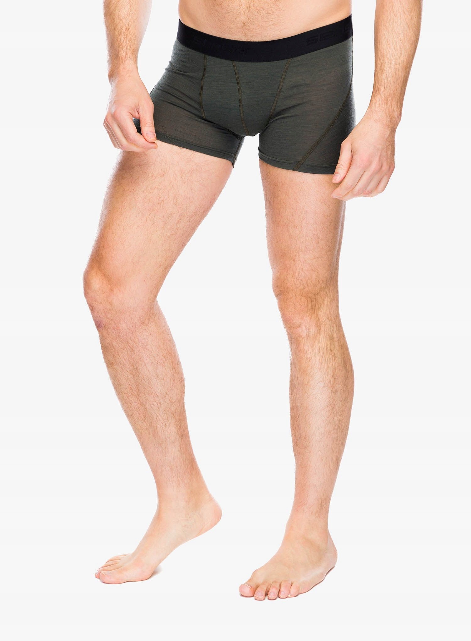 Termoaktivní boxerky Sensor Merino Air Boxers olivově zelené, velikost S