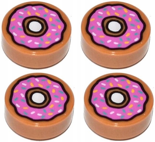 LEGO CITY 4X PĄCZEK DONUT CIASTKO 98138pb182