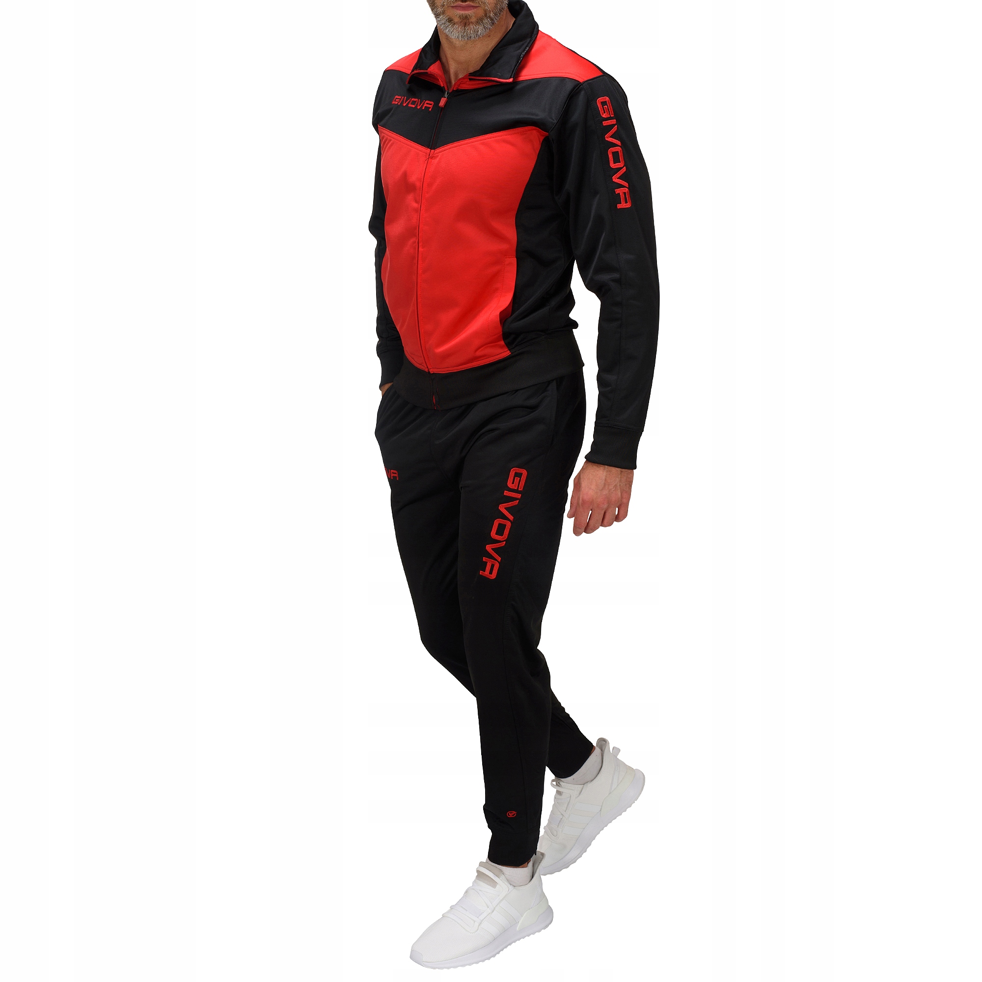 TR018L-43 r. S GIVOVA VISA MĘSKI KOMPLET DRESOWY Wzór dominujący bez wzoru