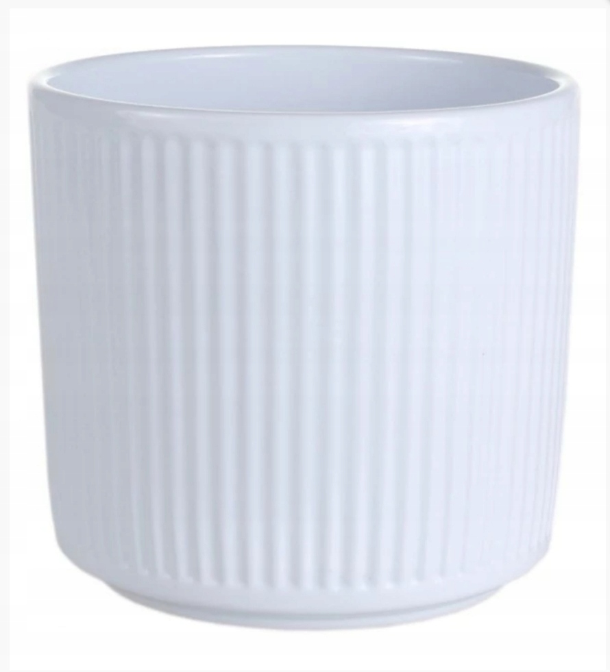 

Ceramiczna Osłonka Doniczka 14CM Biała