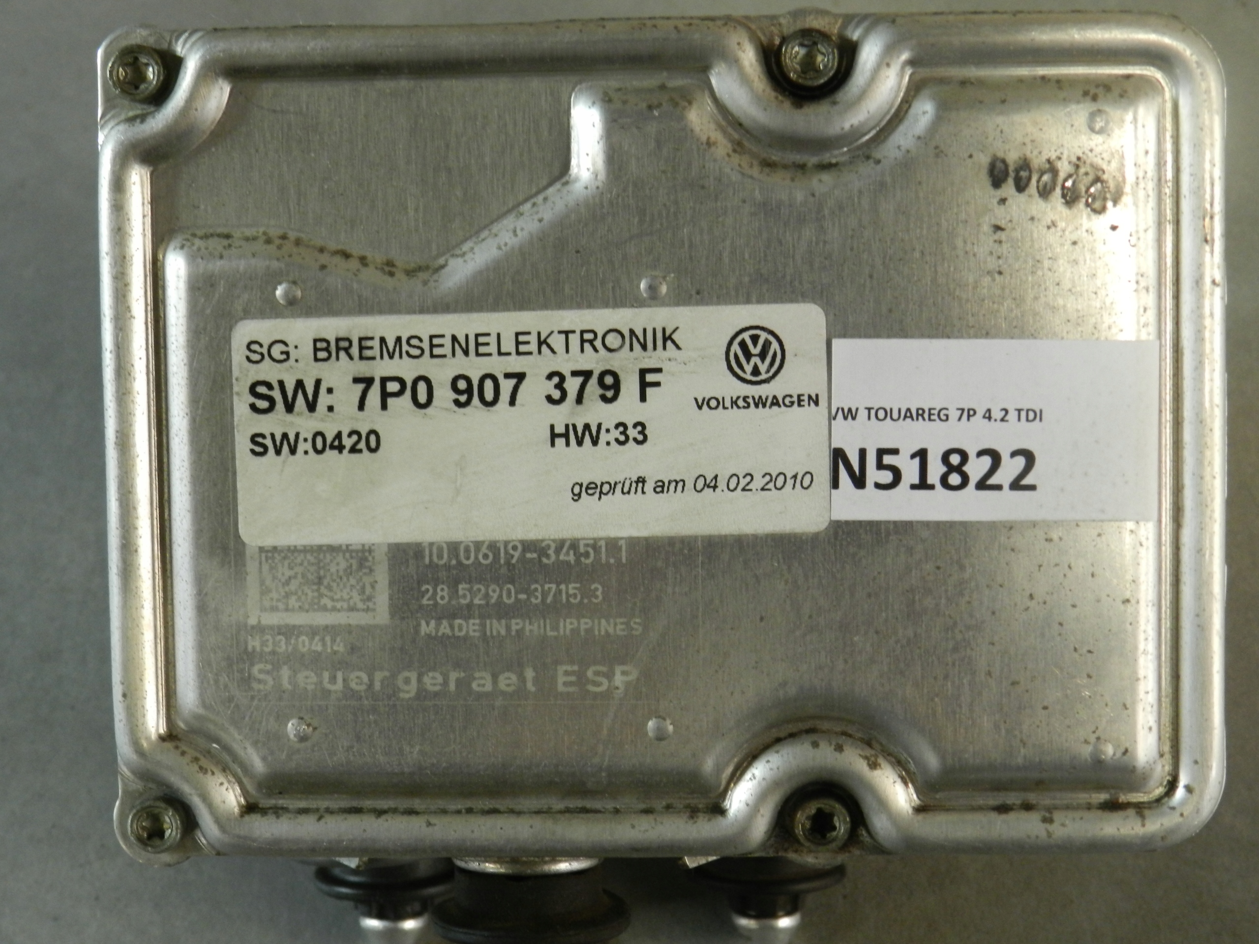 VW TOUAREG 7P Pompa ABS 7P0614517C 7P0907379F