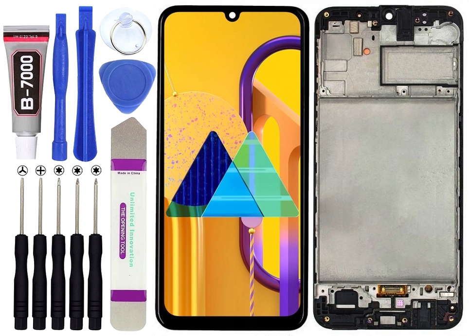 Displej pro Samsung Galaxy M30S 2020 M307 Oled LCD Rámeček